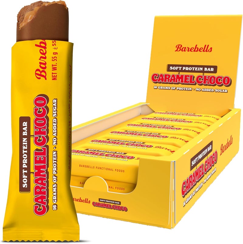 بيربيلز باربيلز بروتين بار 12x55 جرام شوكولاتة بالكراميل - Image 1